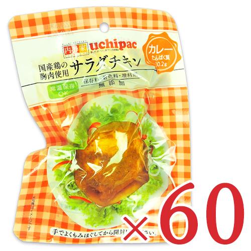 内野家 uchipac 国産鶏 サラダチキン カレー 100g × 60個 ケース販売｜tsutsu-uraura