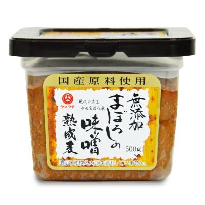 無添加 まぼろしの味噌 熟成麦 500g 山内本店｜tsutsu-uraura