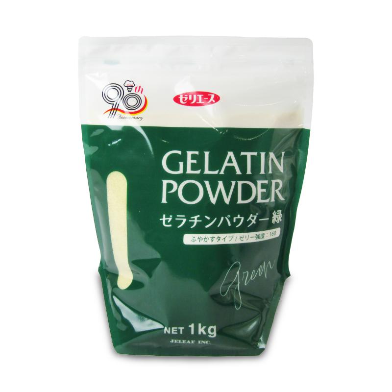ゼリエース ゼラチンパウダー緑 1kg ジェリフ[旧野洲化学工業] の商品画像