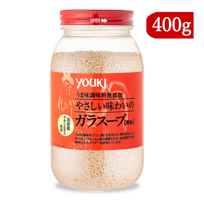 ユウキ食品 やさしい味わいのガラスープ 400g 顆粒 youki : にっぽん