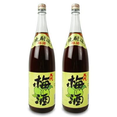 山元酒造 芋焼酎造り 五代梅酒 1800ml × 2本｜tsutsu-uraura