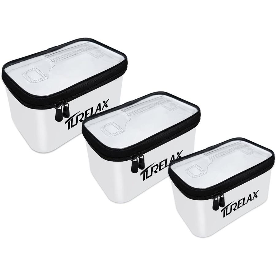 送料無料 タックルボックス 3つセット Eva 釣りミニバッカン 収納ボックス タックルケース ルアーケース 透明な上蓋 ソフトな持ち手 持ち運び便利 多機能 最高の Fsl Gabon Com