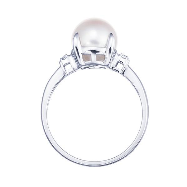 ジュエリーツツミ プラチナアコヤ真珠リング（8mm） : ジュエリー