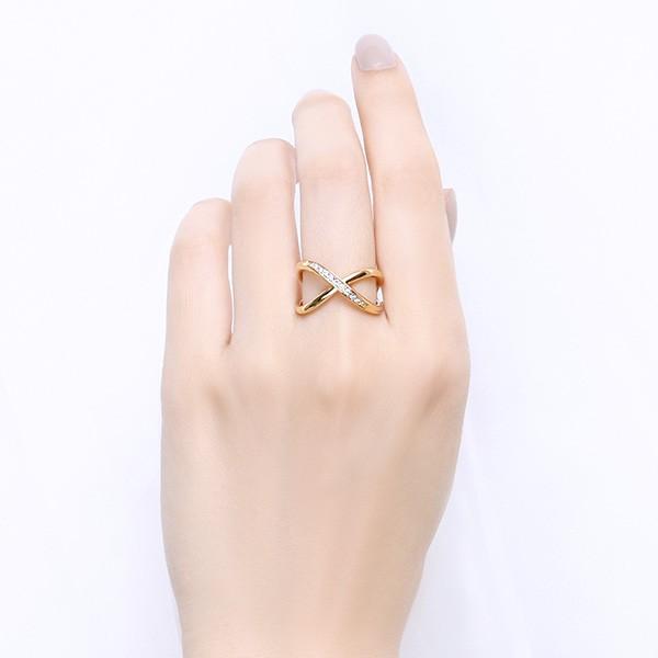 匿名配送 K18イエローゴールドダイヤモンドリング 【TMF1574228257】(57200円)