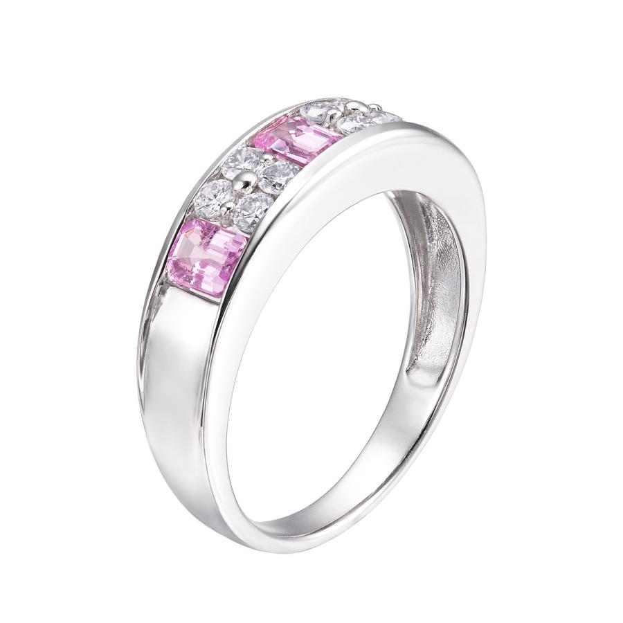 ジュエリーツツミ K18ホワイトゴールドピンクサファイアリング
