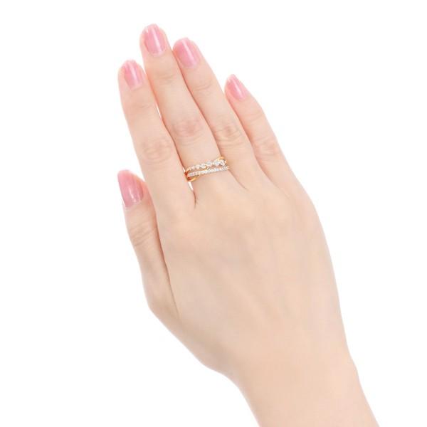 ジュエリーツツミ K18イエローゴールドダイヤモンドリング