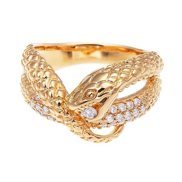 ジュエリーツツミ K18イエローゴールドダイヤモンドリング