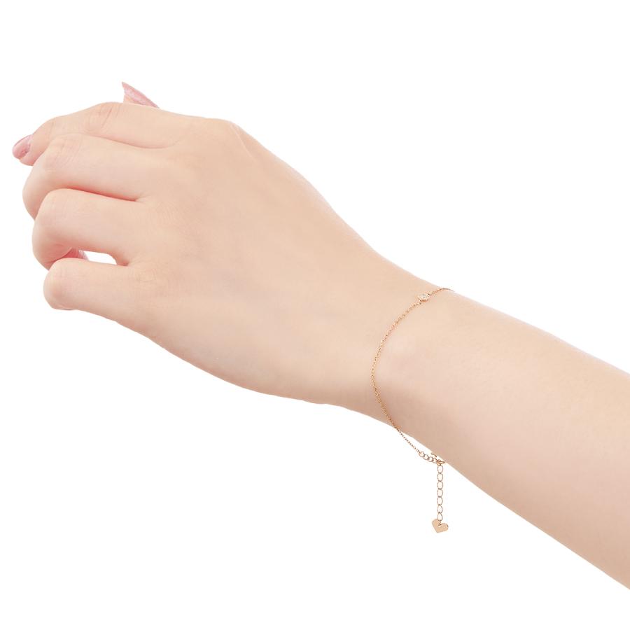 ジュエリーツツミ K10イエローゴールドダイヤモンドブレスレット