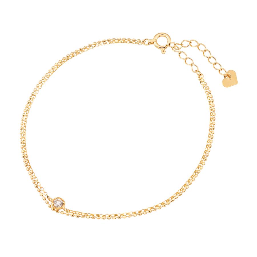 K18イエローゴールドダイヤモンドブレスレット