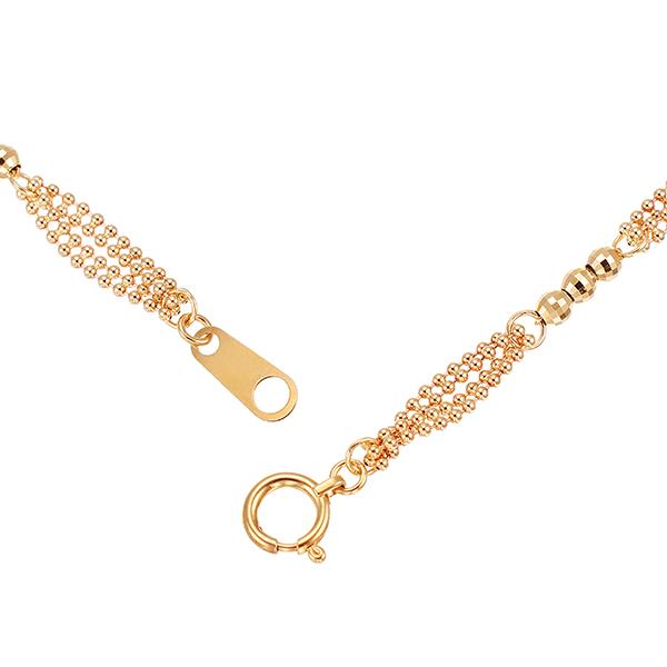 【新品 未使用 日本製】 K18イエローゴールドブレスレット 【MYK7568314213】(27500円)