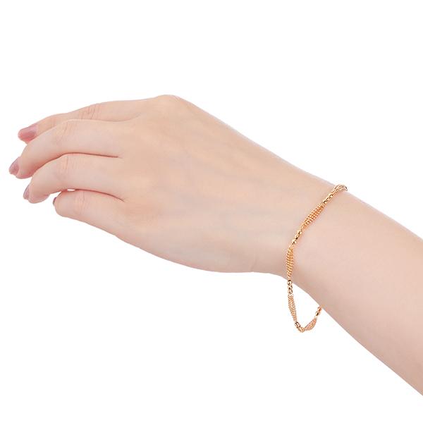 【新品 未使用 日本製】 K18イエローゴールドブレスレット 【MYK7568314213】(27500円)