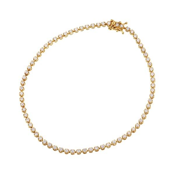 K18イエローゴールドダイヤモンドブレスレット