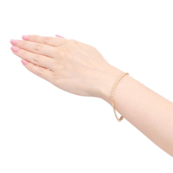 【新品】 K18イエローゴールドダイヤモンドブレスレット 【JSB3027322442】(110000円)