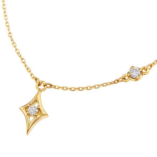 K18イエローゴールドダイヤモンドブレスレット 