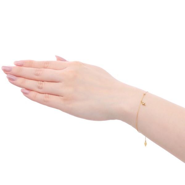 K18イエローゴールドダイヤモンドブレスレット 