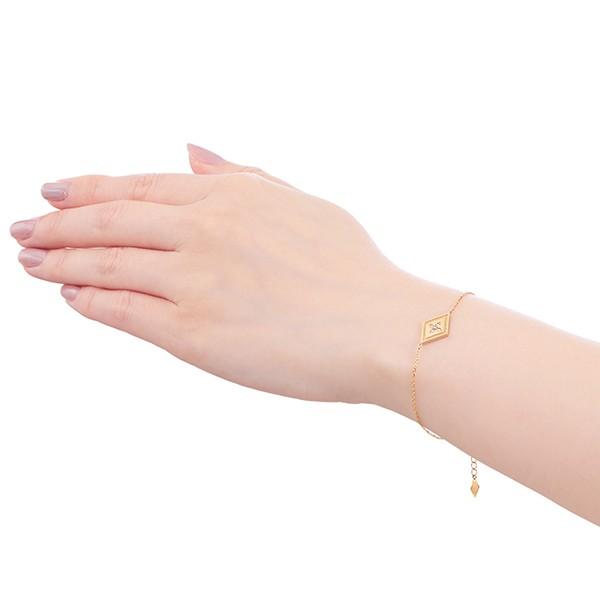 ジュエリーツツミ K10イエローゴールドダイヤモンドブレスレット