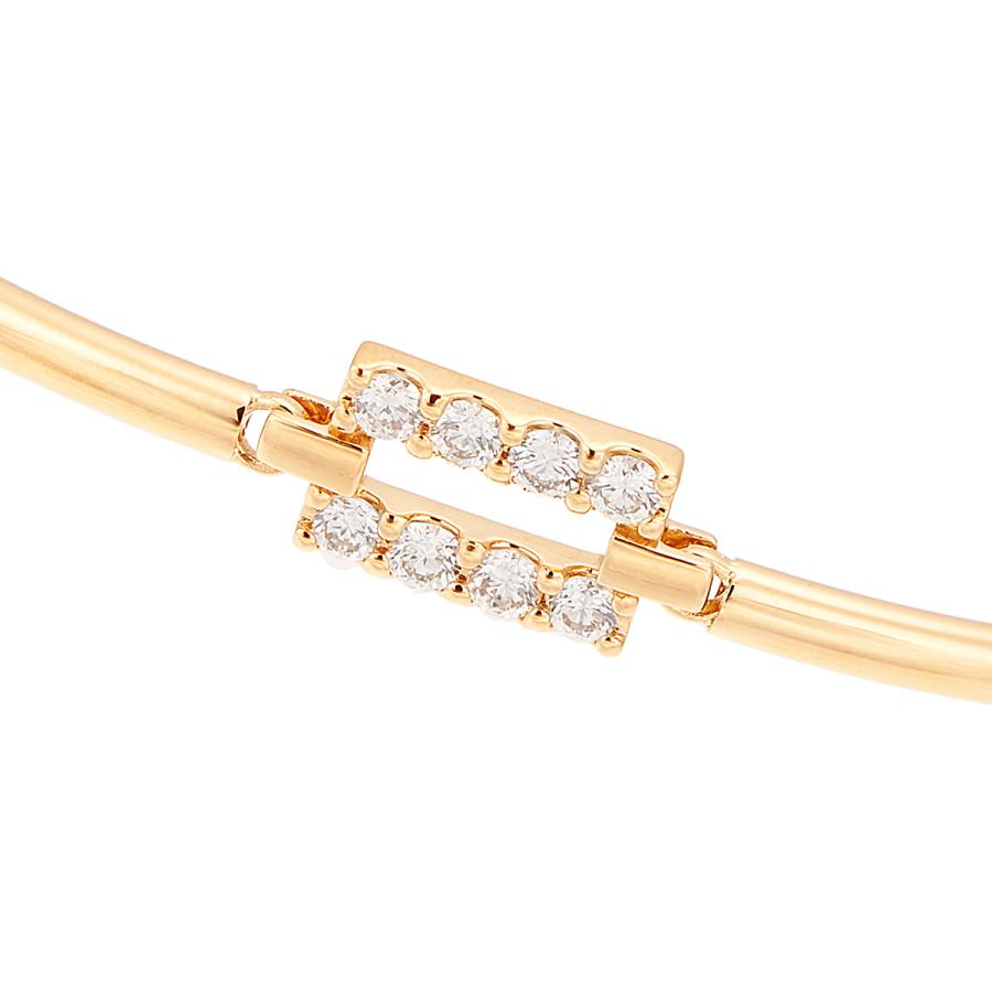 最安値❕ K18イエローゴールドダイヤモンドブレスレット 【EI9544303699】(34680円)