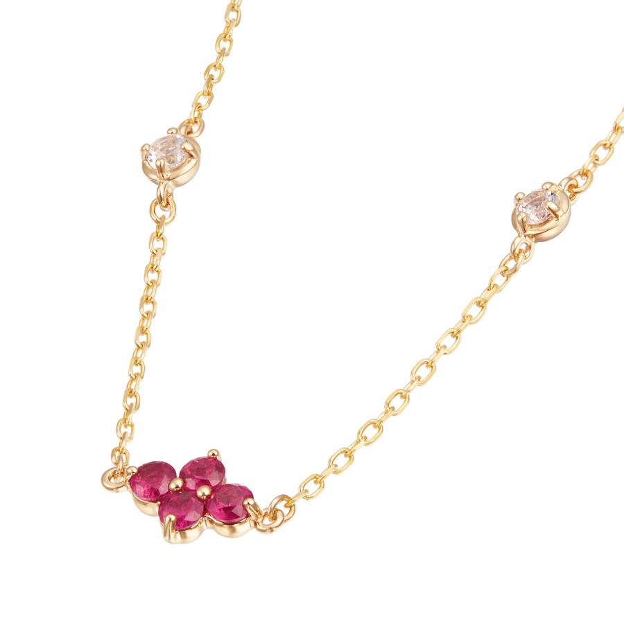 K10 YG ルビーブレスレット ジュエリーツツミ K10イエローゴールドルビーブレスレット