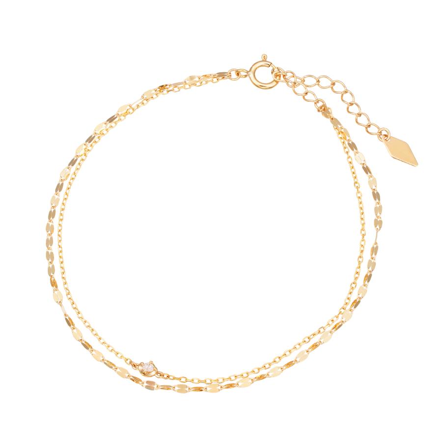 ツツミ　K10イエローゴールドダイヤモンドブレスレット ジュエリーツツミ K10イエローゴールドダイヤモンドブレスレット