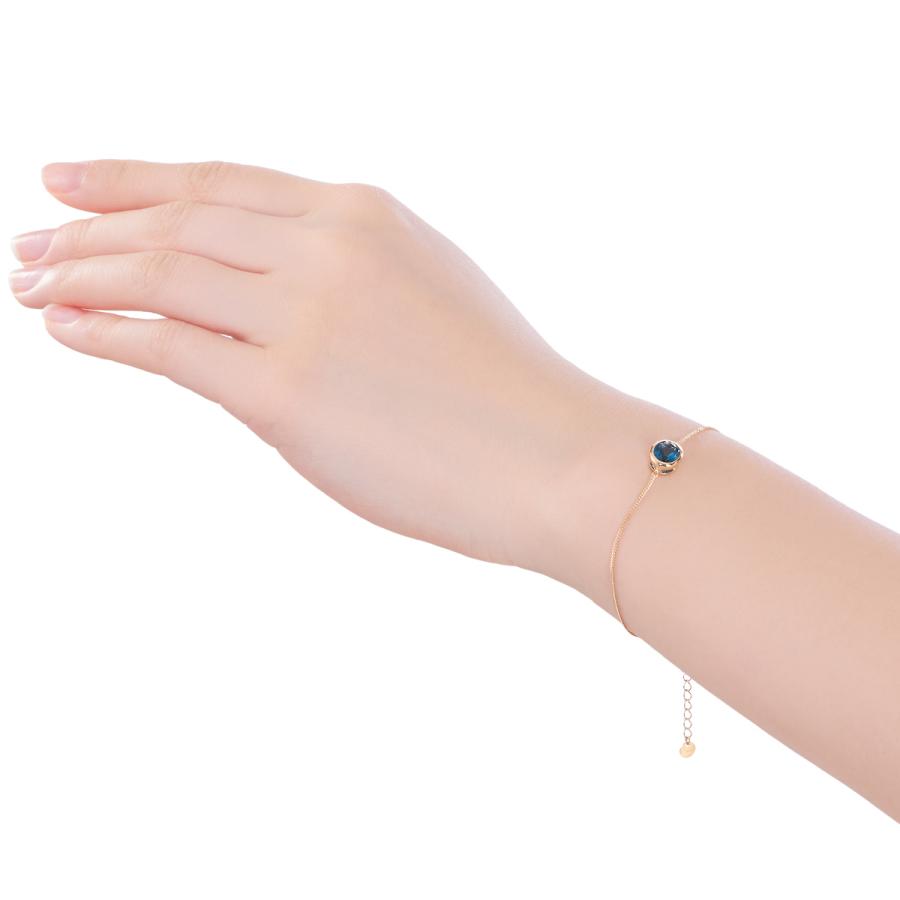 ジュエリーツツミ K10イエローゴールドロンドンブルートパーズ