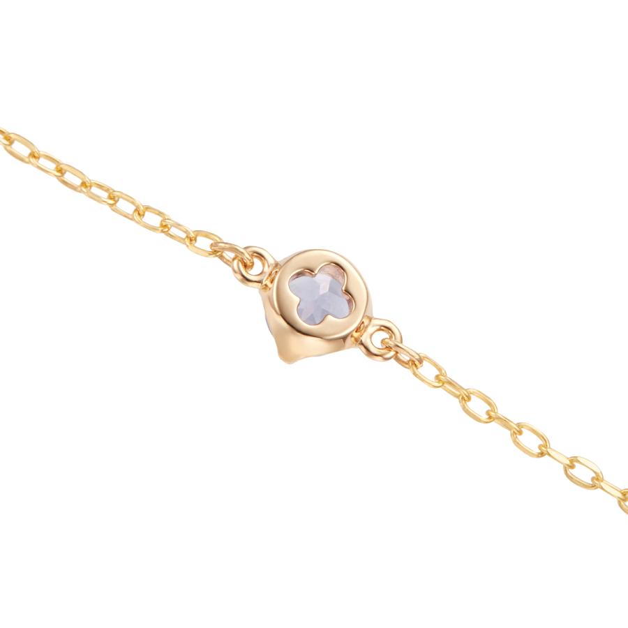 ジュエリーツツミ K10イエローゴールドタンザナイトブレスレット