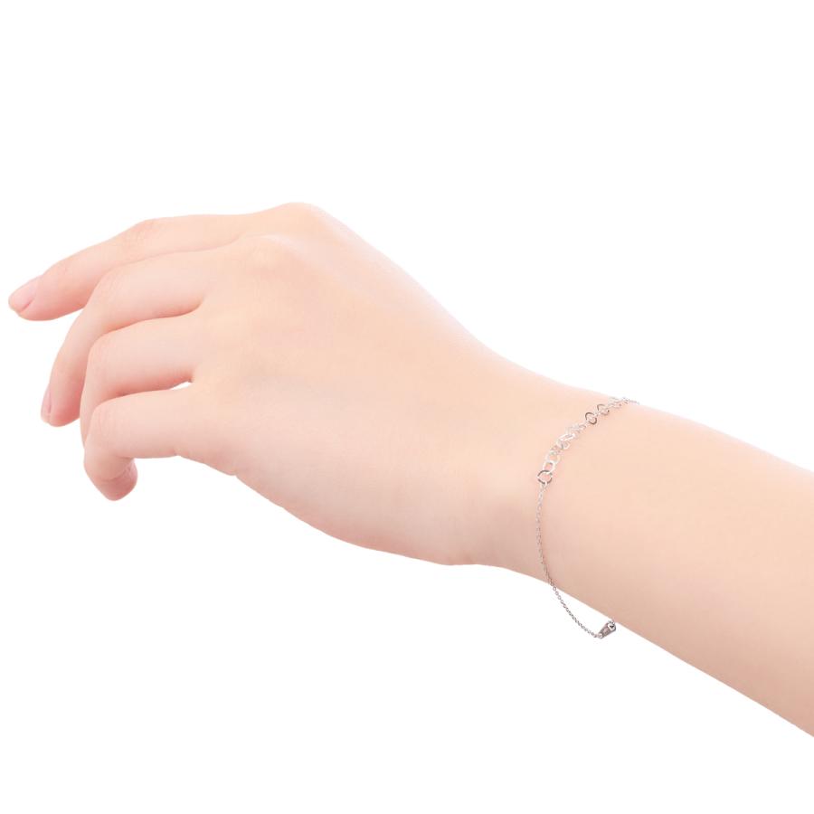 ツツミTSUTSMI 18金ホワイトゴールドブレスレット ジュエリーツツミ K18ホワイトゴールドブレスレット : ジュエリー