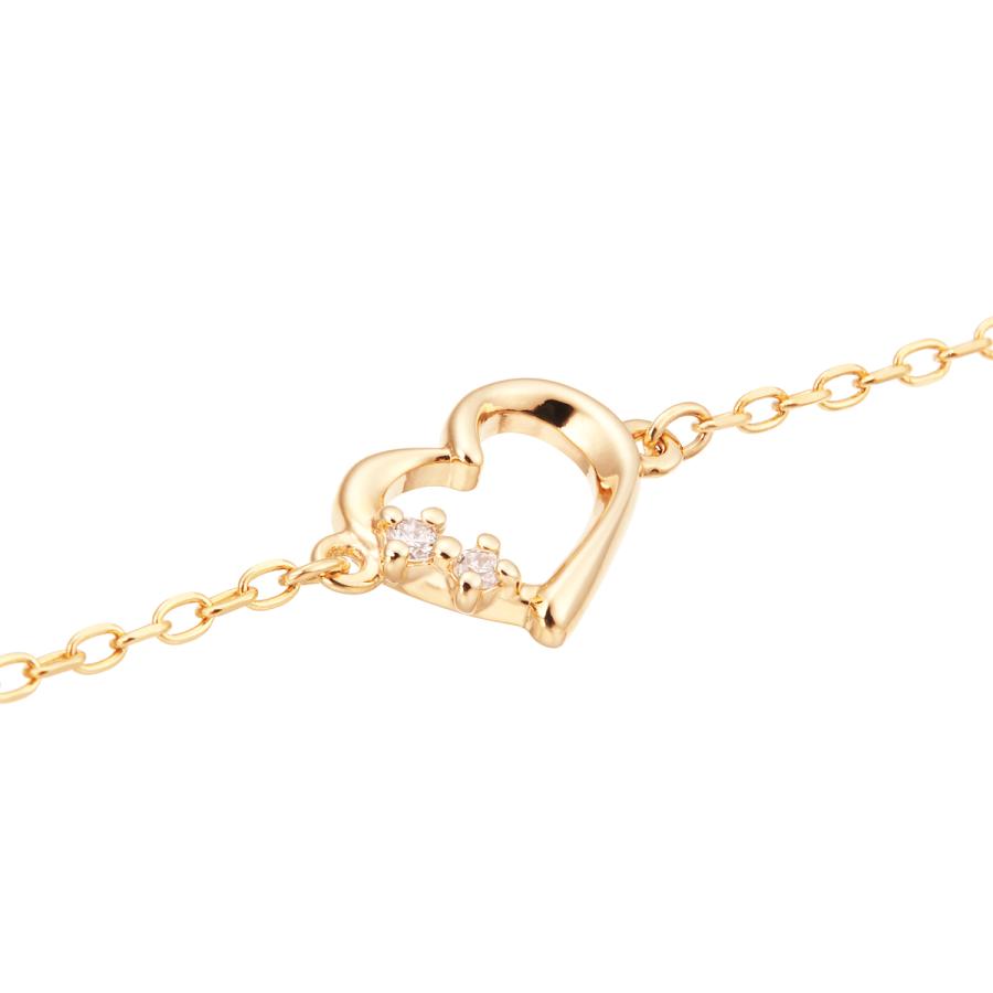 ジュエリーツツミ K10イエローゴールドダイヤモンドブレスレット