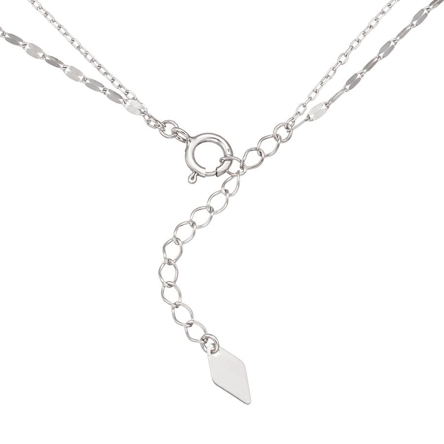 ジュエリーツツミ K10ホワイトゴールドダイヤモンドブレスレット