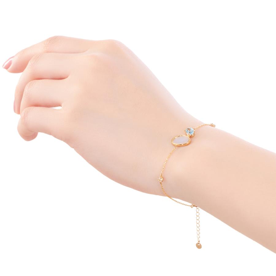 ジュエリーツツミ K10イエローゴールドシェルブレスレット