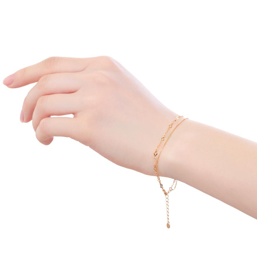 ジュエリーツツミ K18イエローゴールドブレスレット : ジュエリー