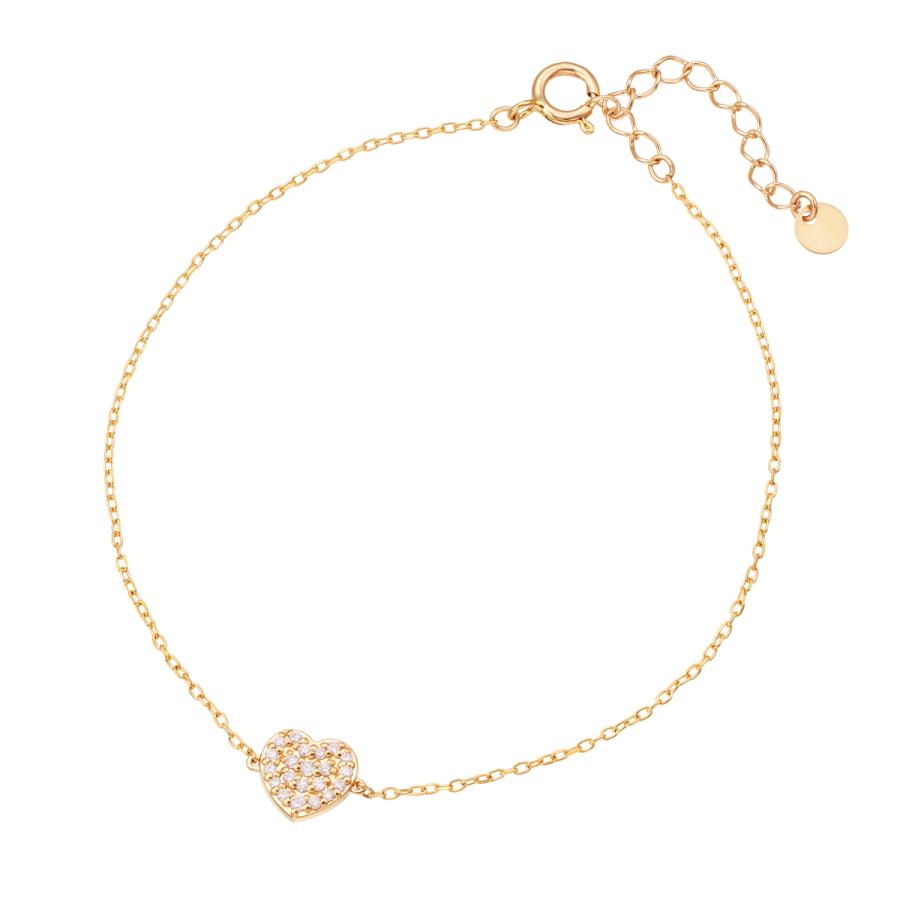 ジュエリーツツミ K10イエローゴールドダイヤモンドブレスレット