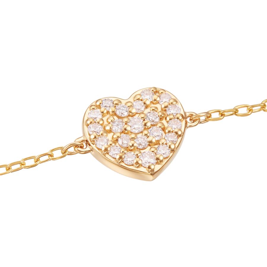 ジュエリーツツミ K10イエローゴールドダイヤモンドブレスレット