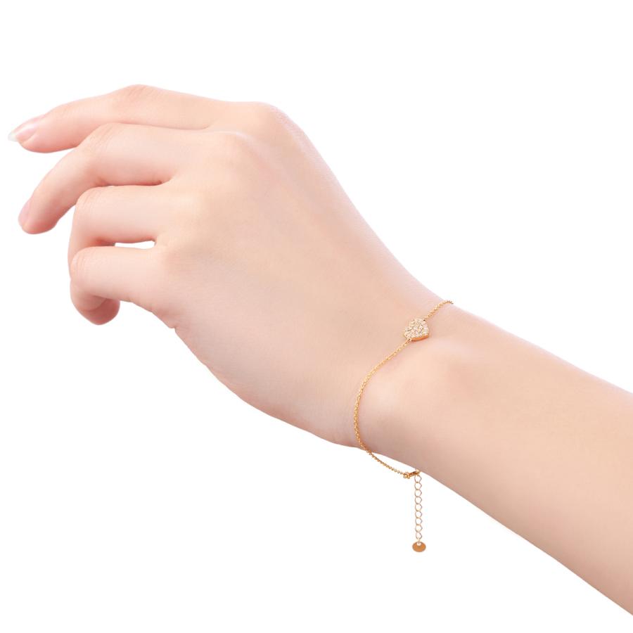 ジュエリーツツミ K10イエローゴールドダイヤモンドブレスレット