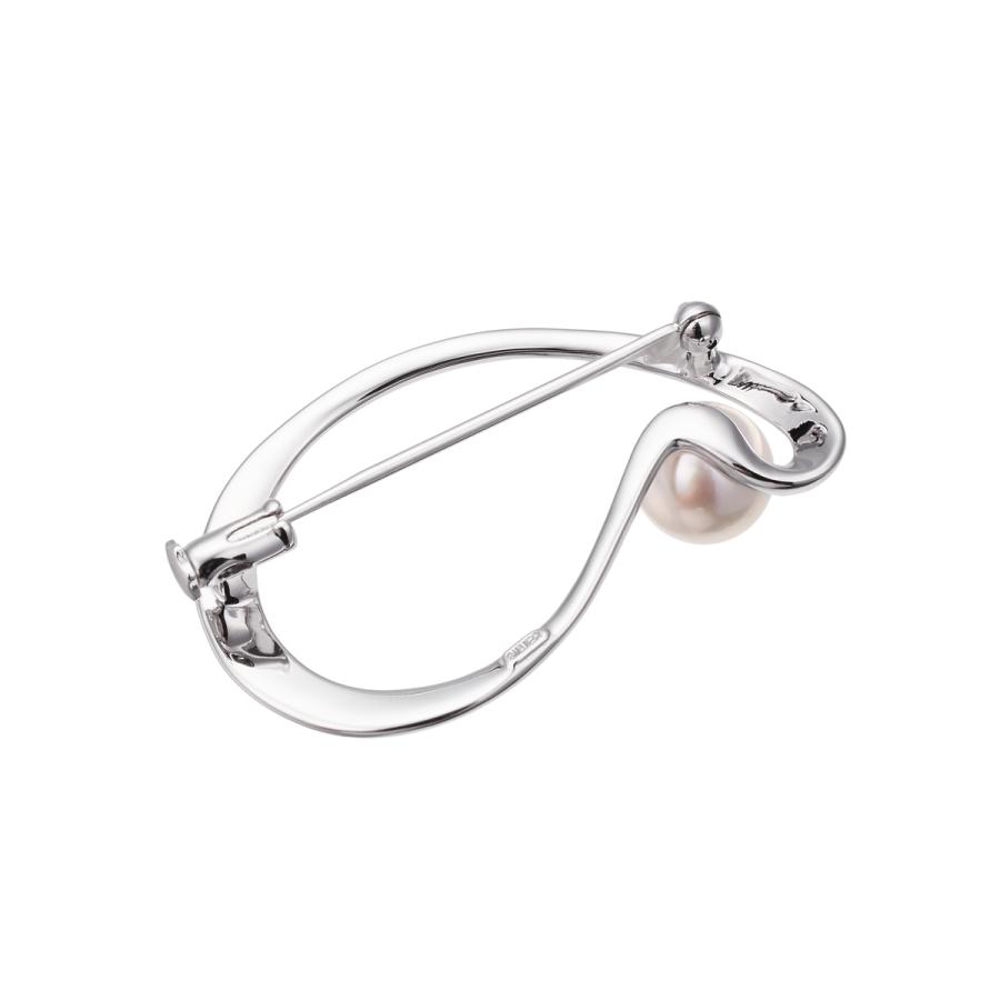 ジュエリーツツミ シルバーアコヤ真珠ブローチ（8mm） : ジュエリー