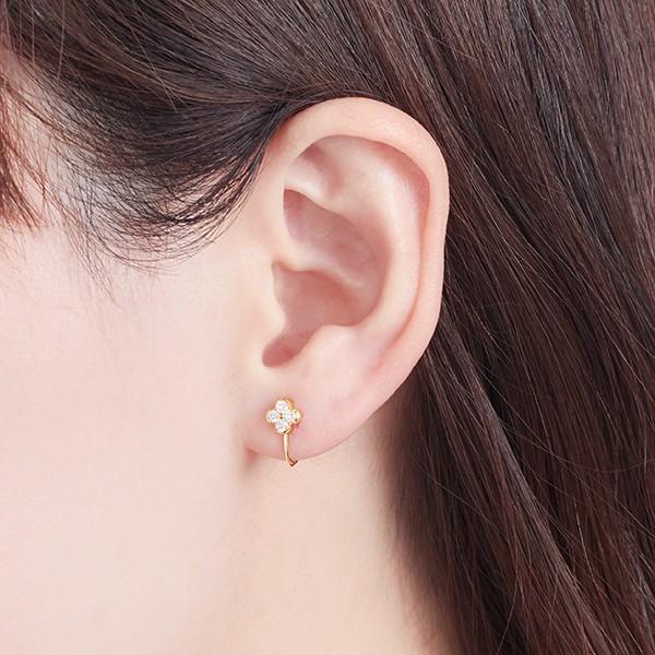 ジュエリーツツミ K10イエローゴールドダイヤモンドイヤリング  