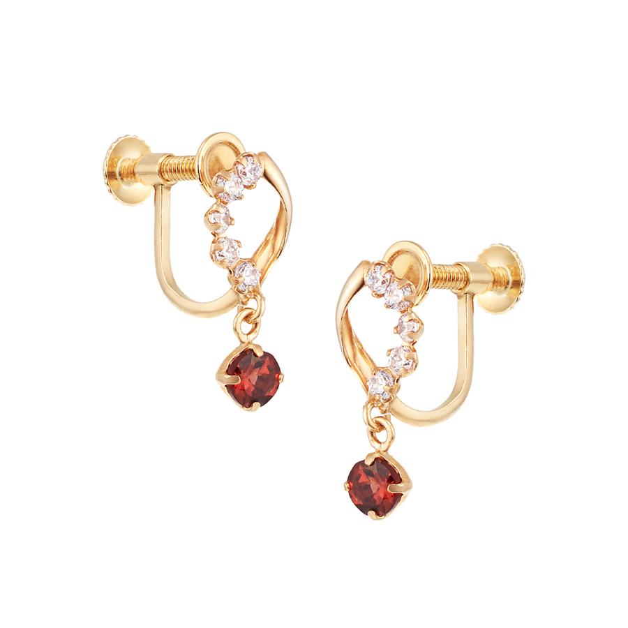 ジュエリーツツミ K10イエローゴールドアルマンダインガーネット