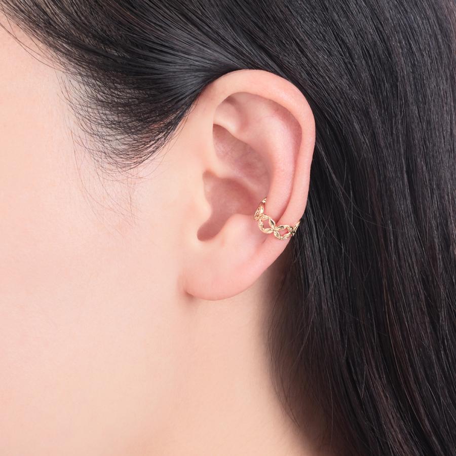 K10イエローゴールドイヤーカフ（片側）の画像