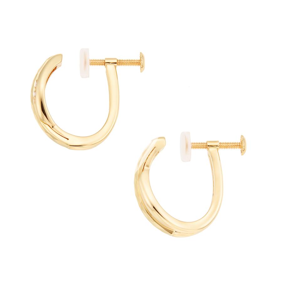 25【新品未使用】 K10イエローゴールドダイヤモンドイヤリング 【B3225278927】(20240円)