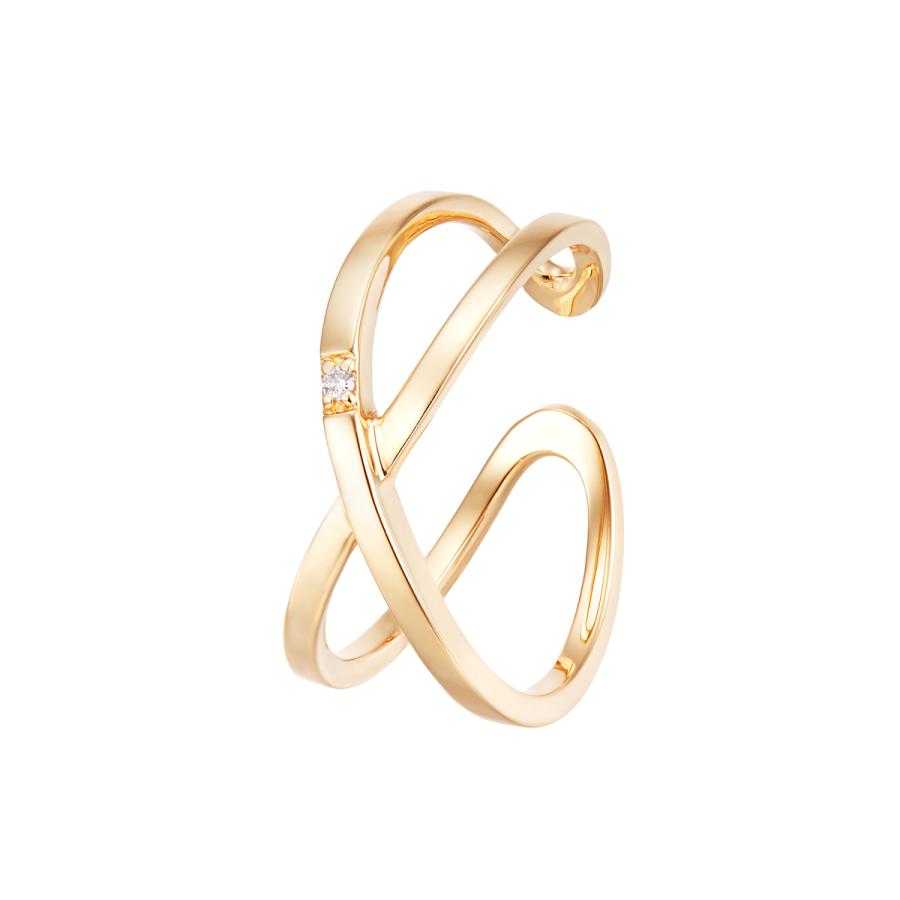 K10イエローゴールドダイヤモンドイヤーカフ（片側）(12000円)