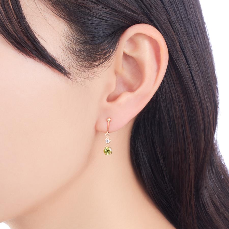 K10イエローゴールドペリドットイヤリング | ジュエリーツツミ | 02