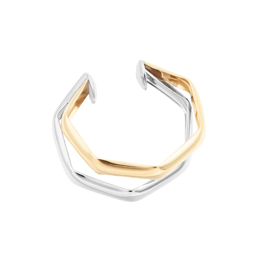 TSUTSUMI K10イエローゴールド/K10ホワイトゴールド ジュエリーツツミ K10イエローゴールド/K10ホワイトゴールドイヤリング