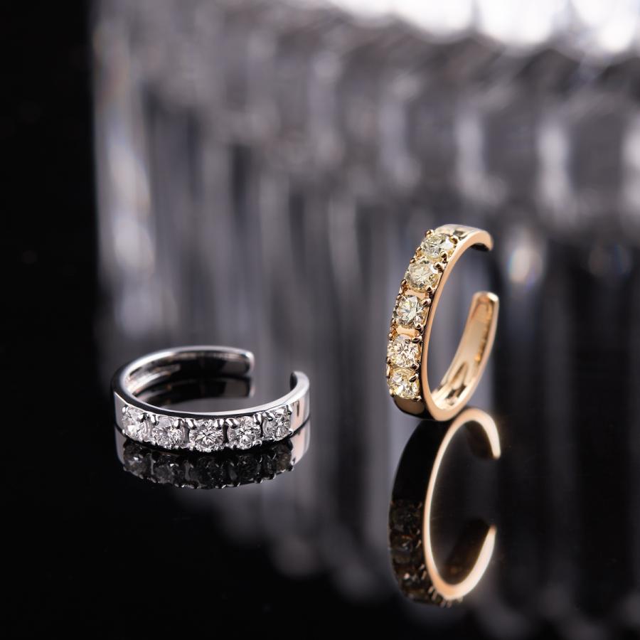 ジュエリーツツミ プラチナダイヤモンドイヤーカフ（片側