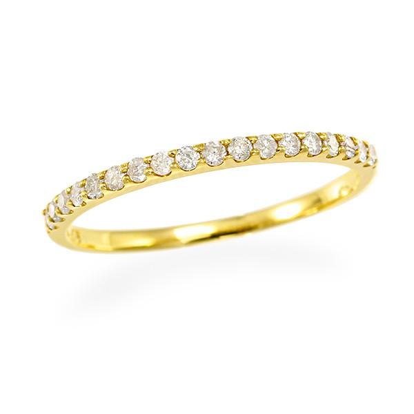 K18イエローゴールドダイヤモンドリング