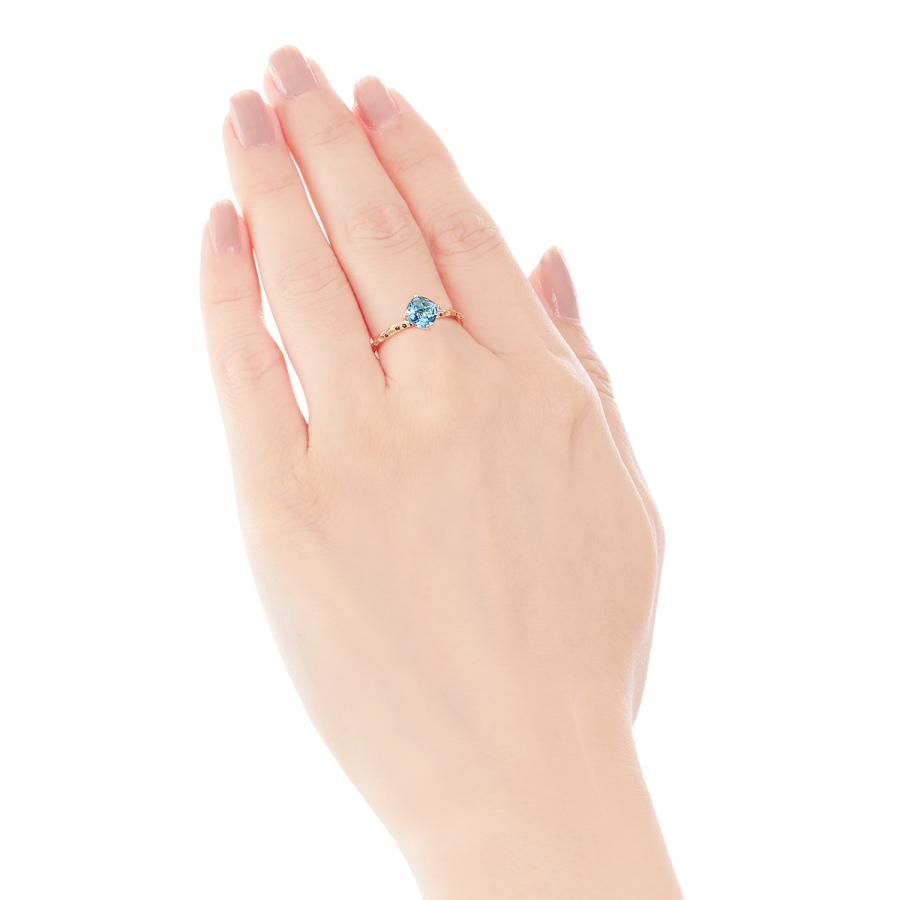 ジュエリーツツミ K10イエローゴールドブルートパーズリング