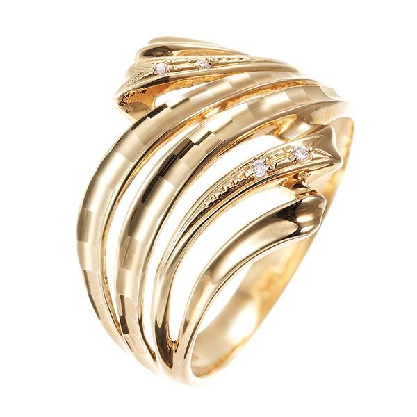 ジュエリーツツミ K10イエローゴールドダイヤモンドリング