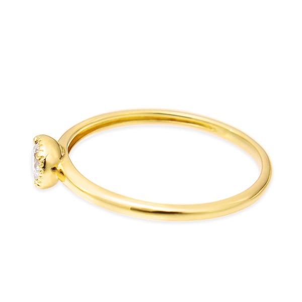 【〜6/6まで出品】 K18イエローゴールドダイヤモンドリング 【SK5903243045】(21450円)