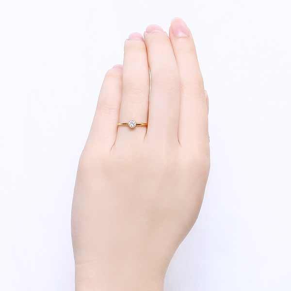 【〜6/6まで出品】 K18イエローゴールドダイヤモンドリング 【SK5903243045】(21450円)