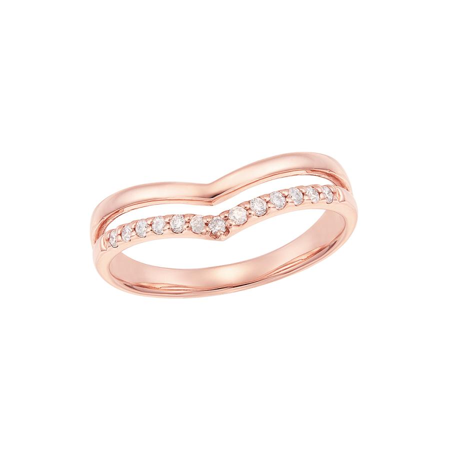 ジュエリーツツミ K10ピンクゴールドダイヤモンドリング（ピンキー