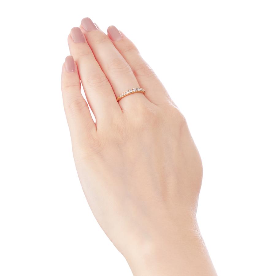 ジュエリーツツミ K18イエローゴールドダイヤモンドリング