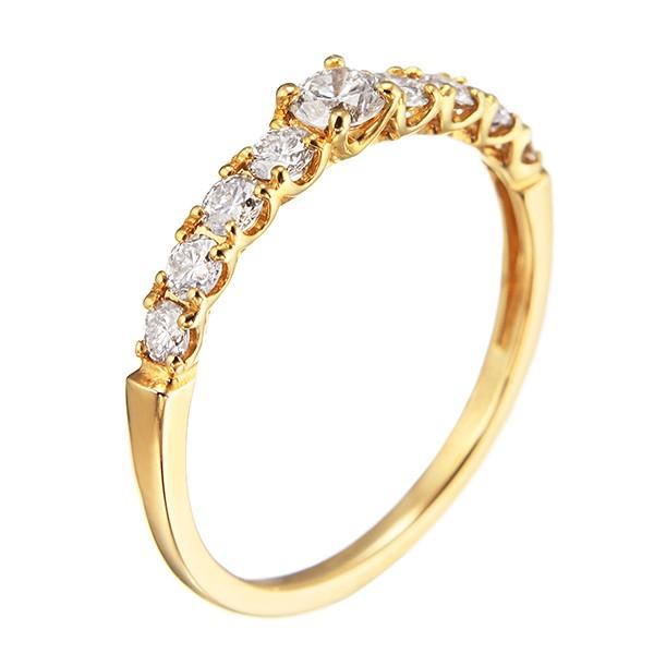 【公式】 K18イエローゴールドダイヤモンドリング 【QGW9684888126】(35191円)